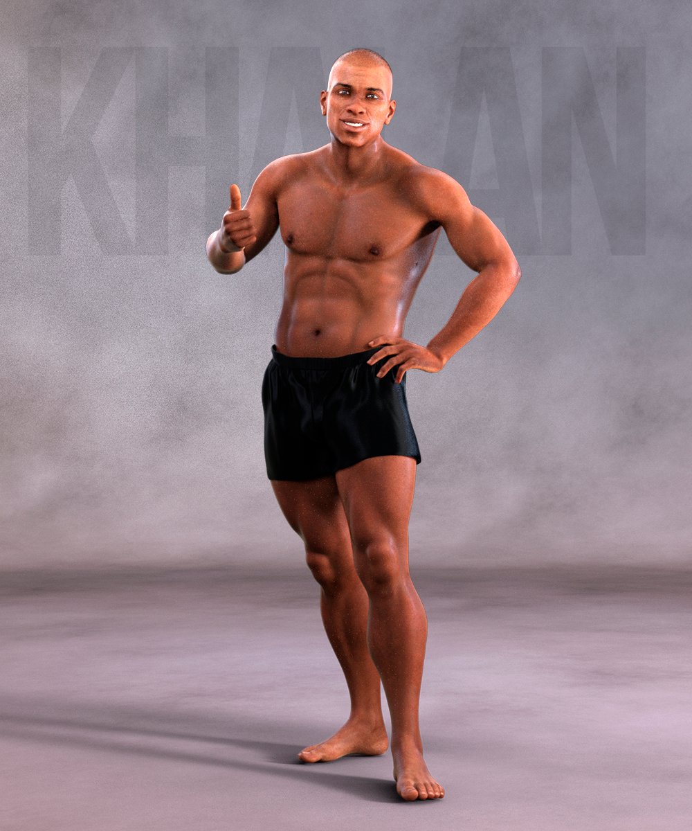 Khalan Character and Hair for Genesis 8 Male by: Matari3D, 3D Models by Daz 3D