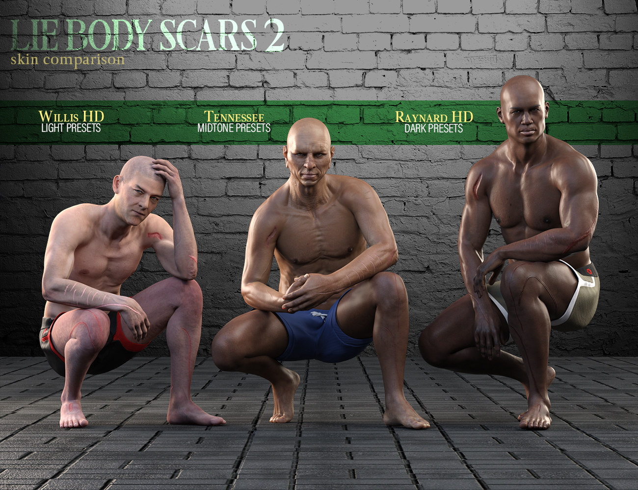 LIE Body Scars 2 for Genesis 3 and 8 Male(s) LIE Body Scars 2 for Genesis 3 and 8 Male(s) by: FenixPhoenixEsid, 3D Models by Daz 3D