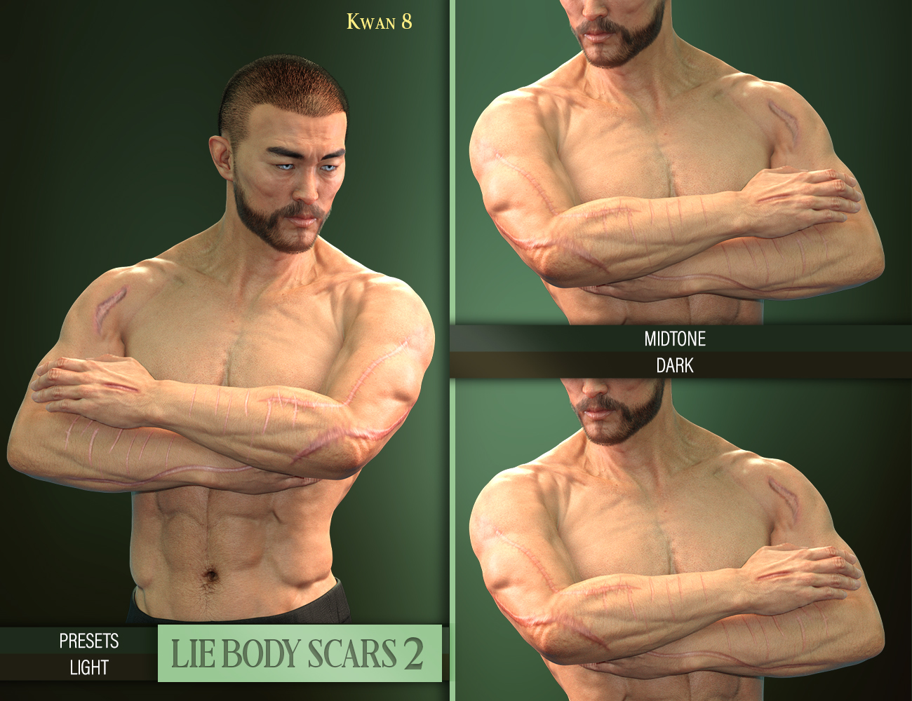 LIE Body Scars 2 for Genesis 3 and 8 Male(s) LIE Body Scars 2 for Genesis 3 and 8 Male(s) by: FenixPhoenixEsid, 3D Models by Daz 3D