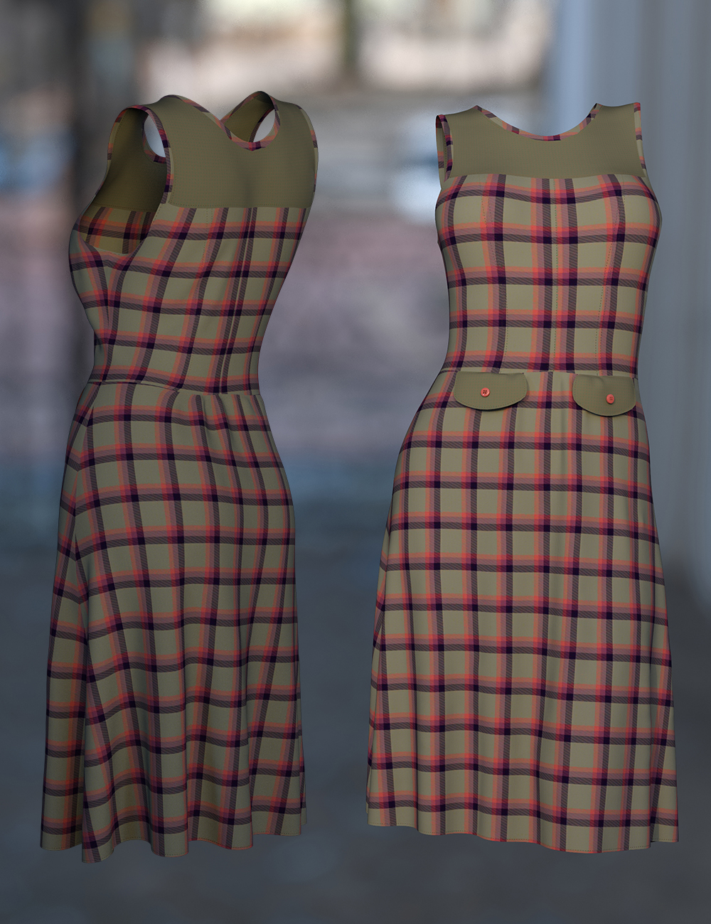 dForce Diana Dress for Genesis 8 Female(s) by: Nelmi, 3D Models by Daz 3D