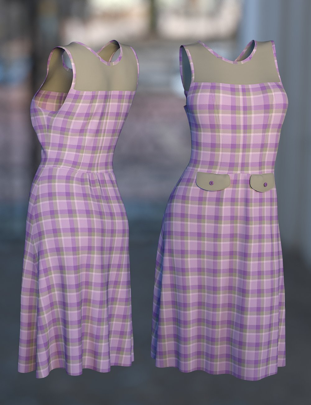 dForce Diana Dress for Genesis 8 Female(s) by: Nelmi, 3D Models by Daz 3D