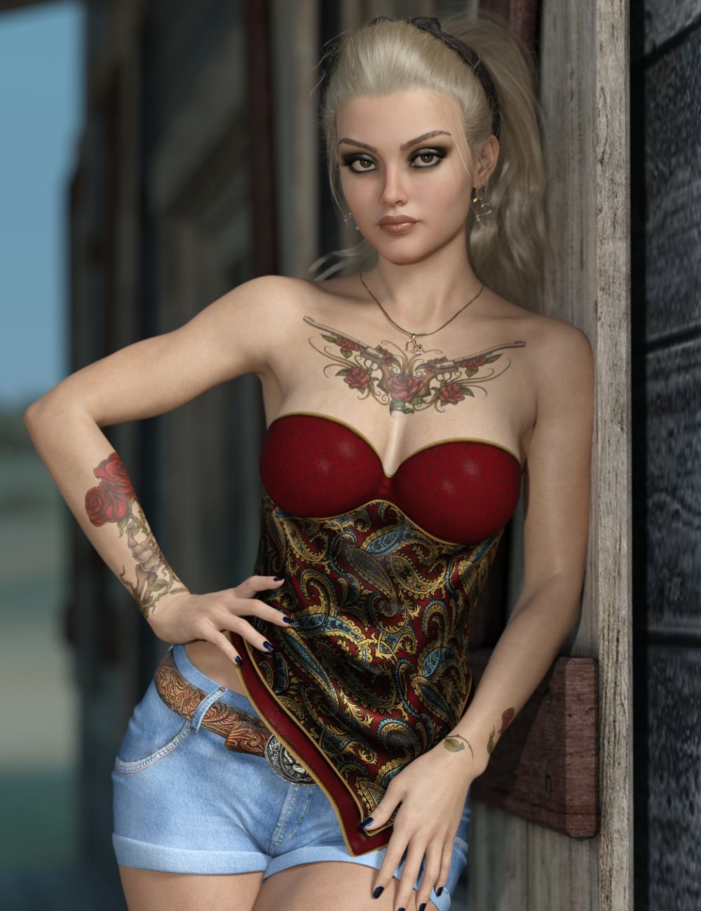 Ashe for Honni 8 and Genesis 8 Female by: AdieneJessaii, 3D Models by Daz 3D