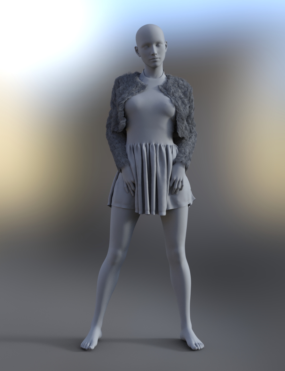 dForce Summer Hill Outfit for Genesis 8 Female(s) by: Moonscape GraphicsSade, 3D Models by Daz 3D