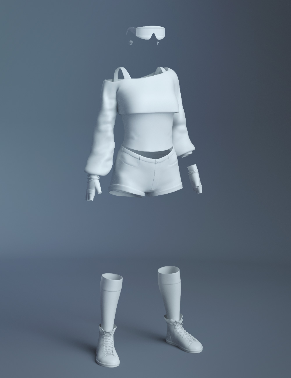 dForce Stardust Outfit for Genesis 8 Females by: Anna BenjaminBarbara Brundon, 3D Models by Daz 3D