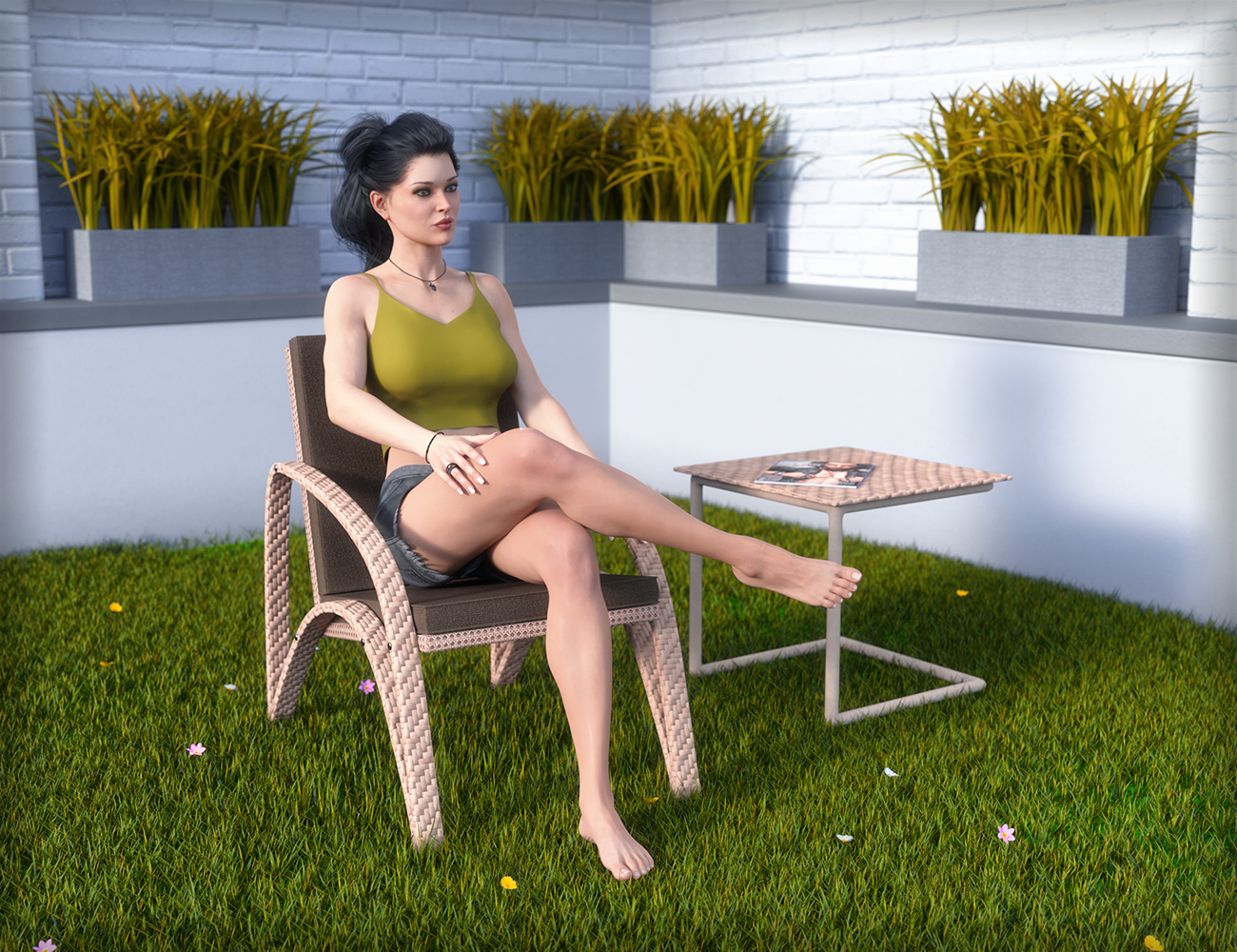 MD Luxury Chaise Lounge Props and Poses for Genesis 3 and 8 by: MikeD, 3D Models by Daz 3D