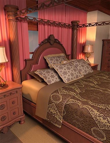 FG Comfy Bedroom by: Paper TigerFugazi1968Ironman, 3D Models by Daz 3D