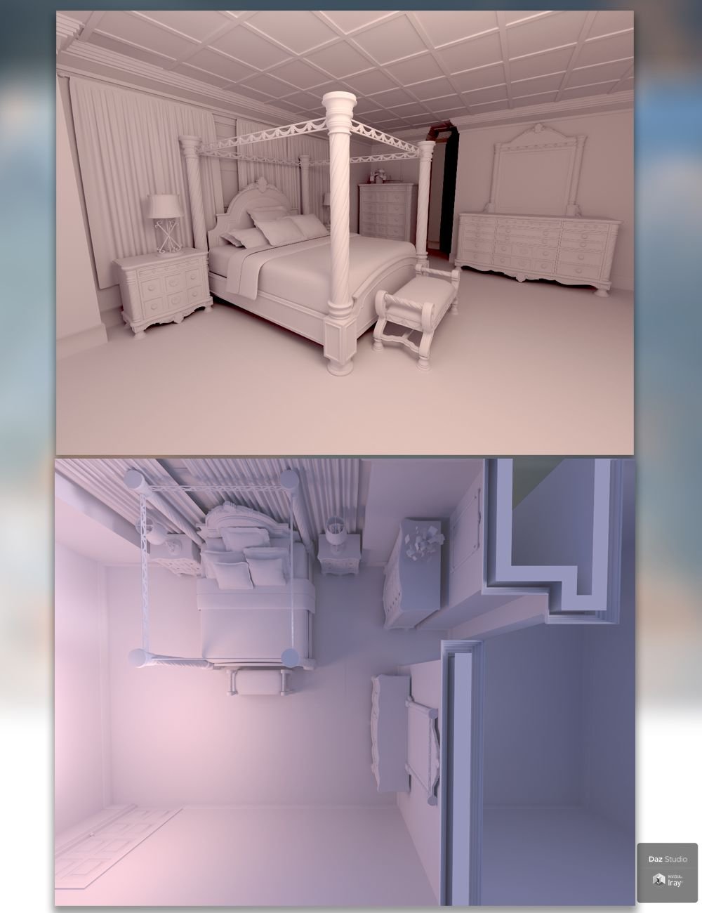 FG Comfy Bedroom by: Paper TigerFugazi1968Ironman, 3D Models by Daz 3D