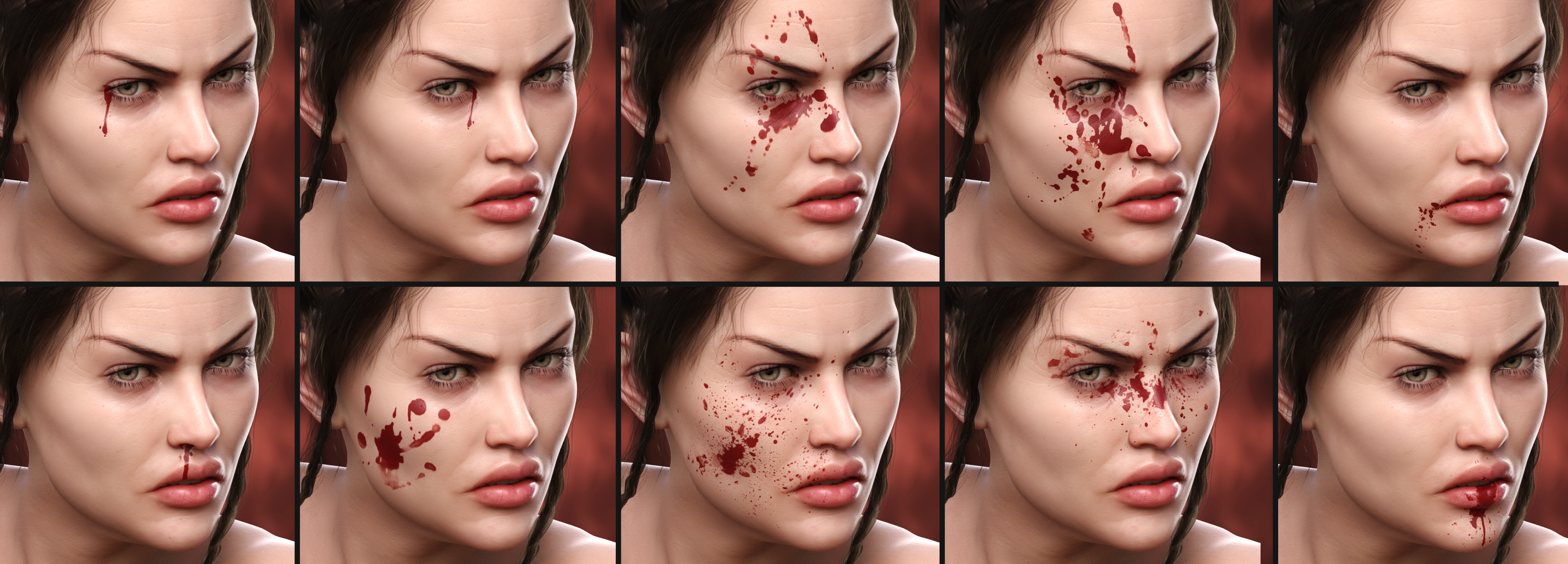 Blood Splash for Genesis 8 by: Neikdian, 3D Models by Daz 3D