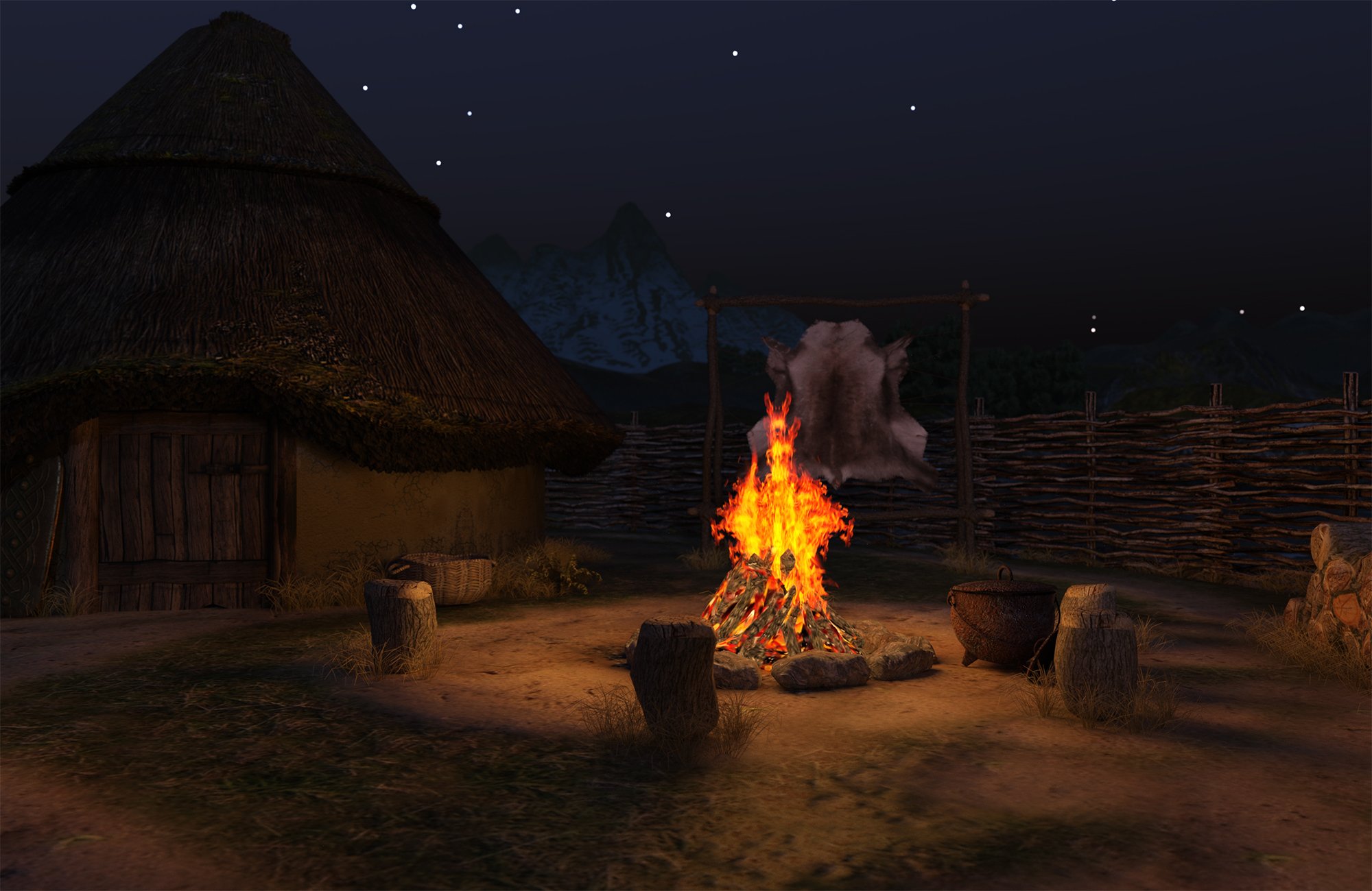 A Celtic Crannog on Lough Ea A Celtic Crannog on Lough Ea by: Meshitup, 3D Models by Daz 3D