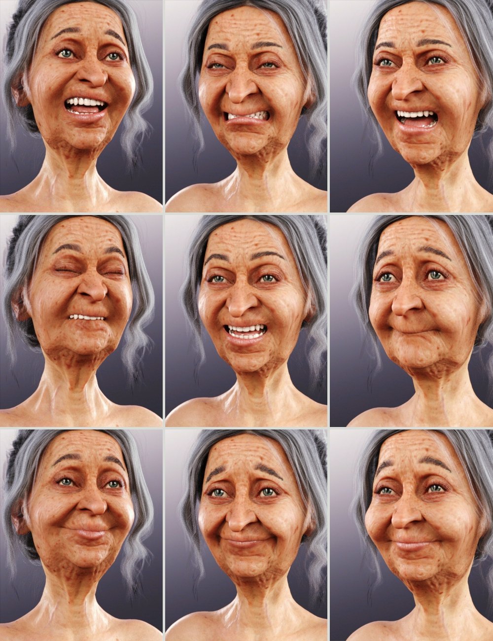 Grandmother HD Addon Grandmother HD Addon by: AlFan, 3D Models by Daz 3D