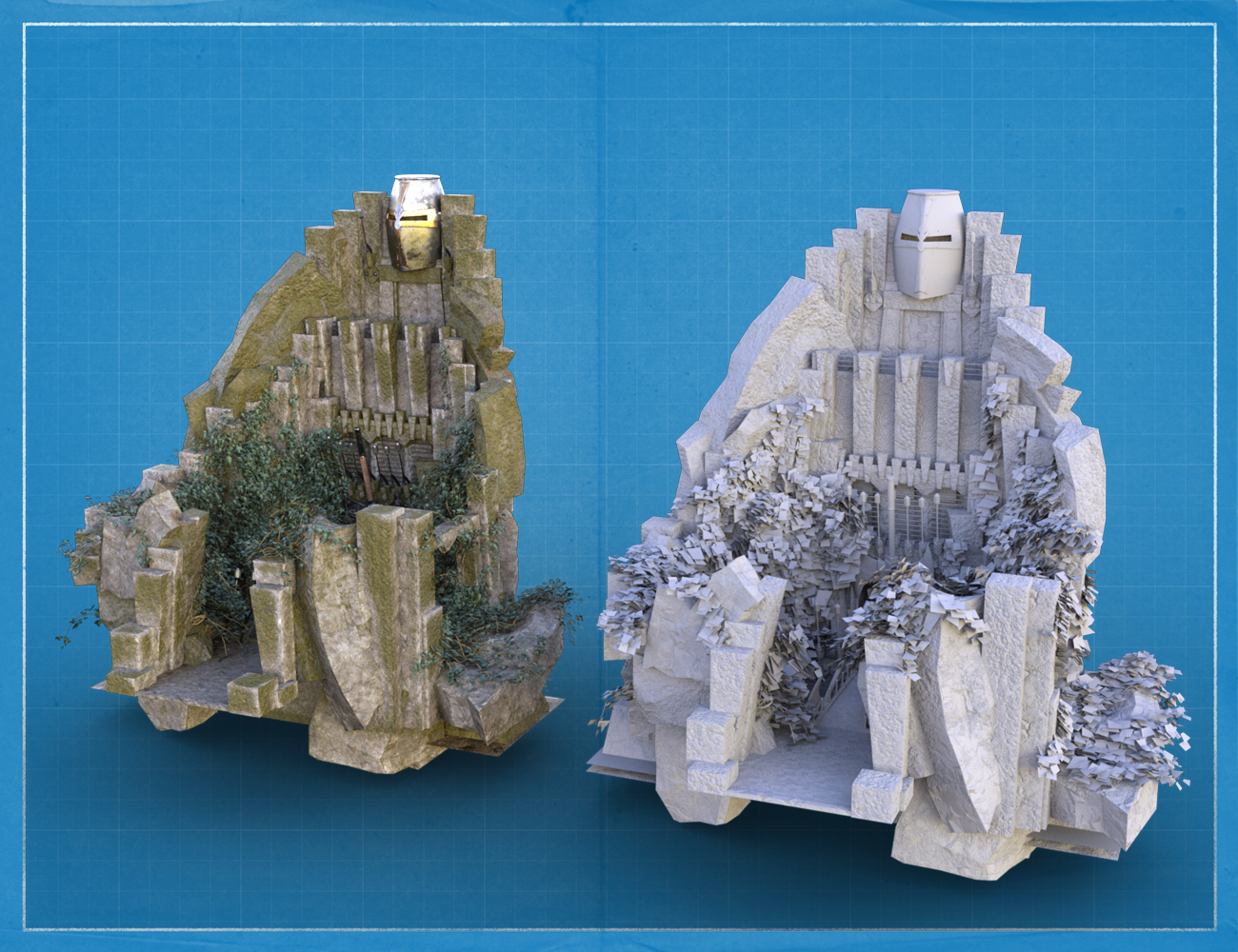 Dwarven Fantasy Entrance  by: ForbiddenWhispersDavid Brinnen, 3D Models by Daz 3D