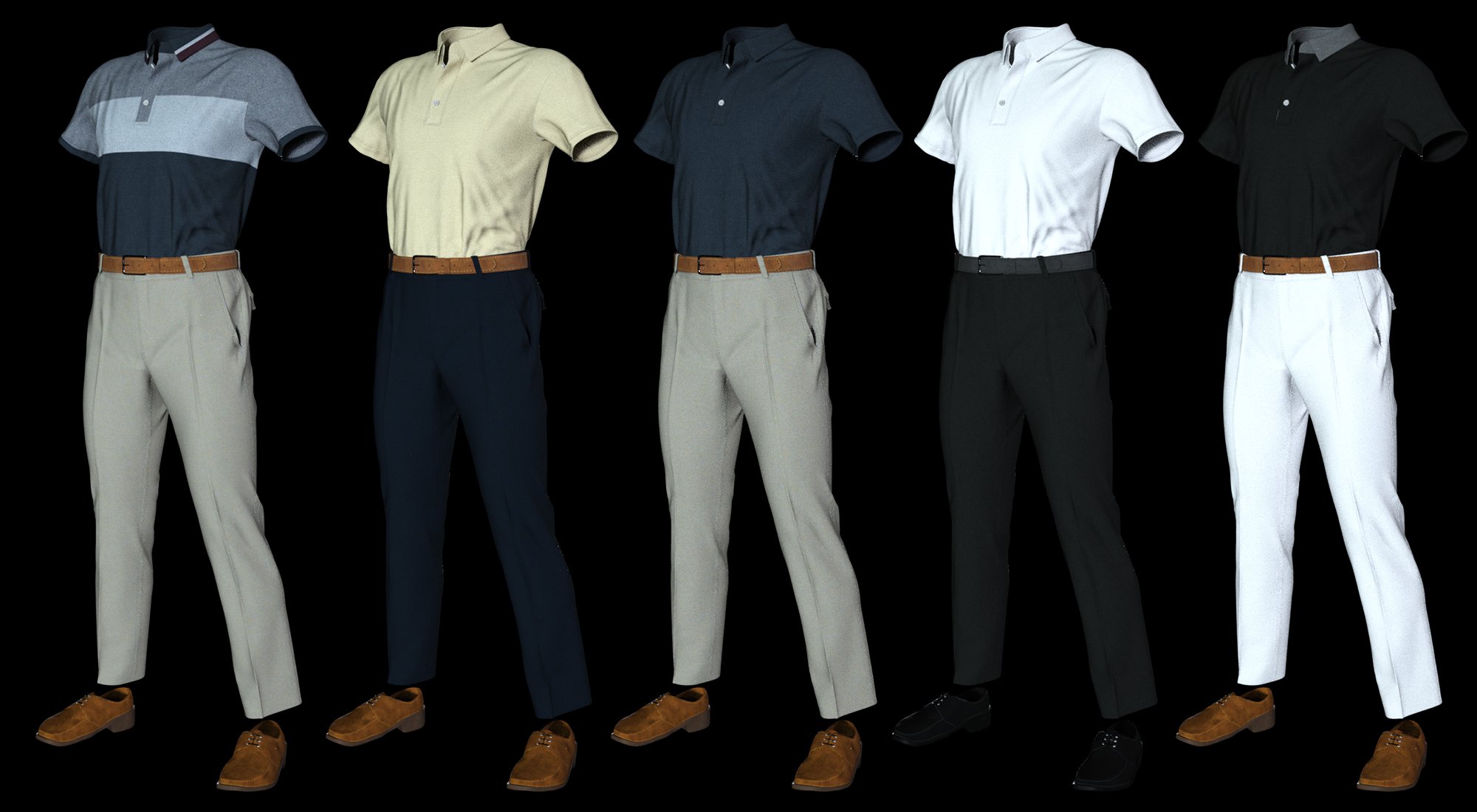 dForce MI Casual Outfit for Genesis 8 Male(s) by: mal3Imagery, 3D Models by Daz 3D