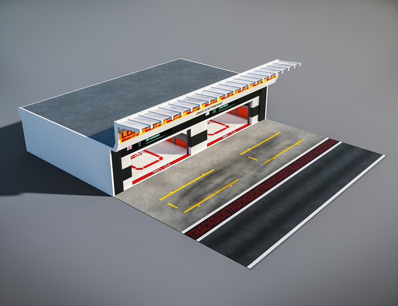 Pit Lane Garage by: Predatron, 3D Models by Daz 3D