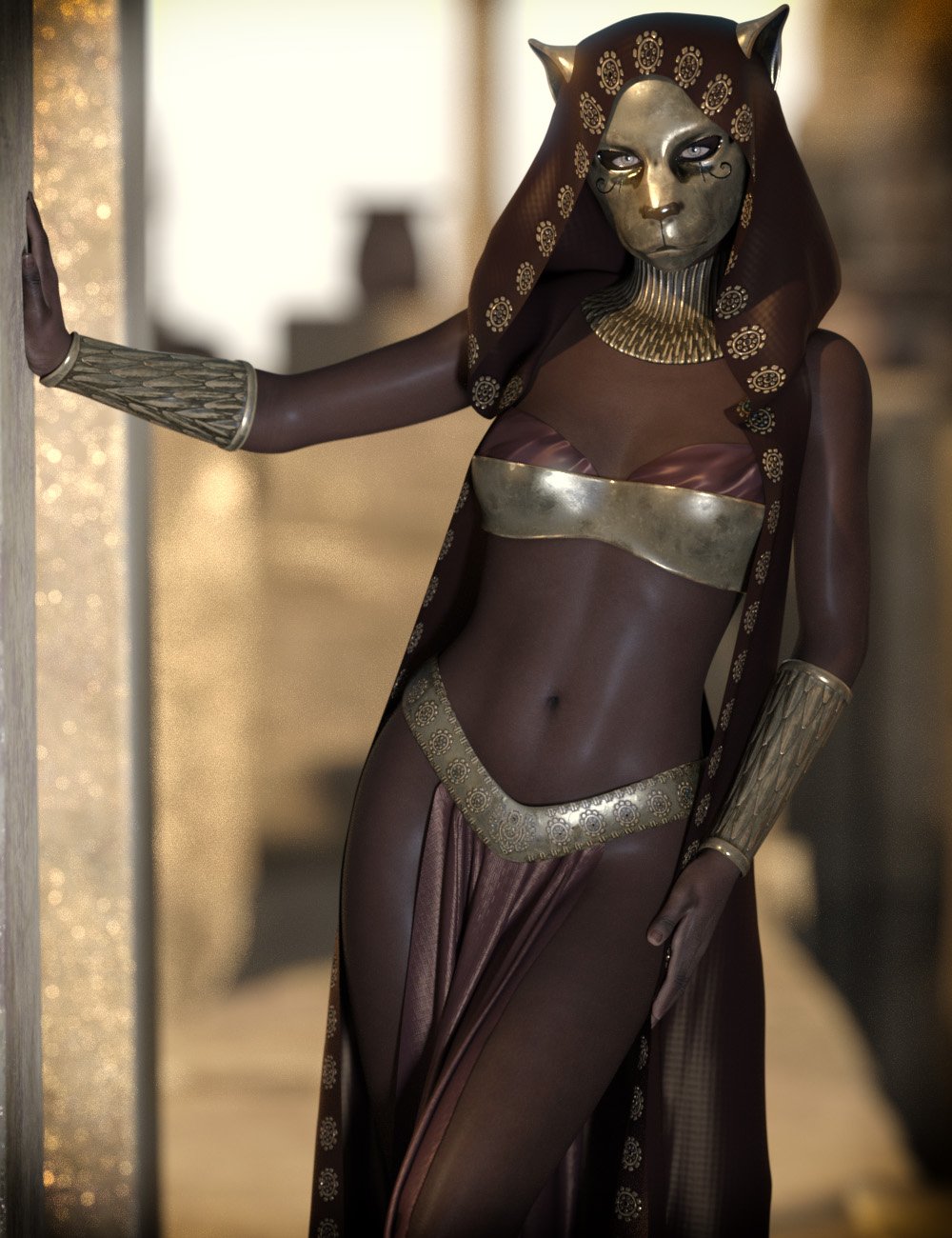 dForce CB Hekau for Genesis 8 Females by: CynderBlue, 3D Models by Daz 3D