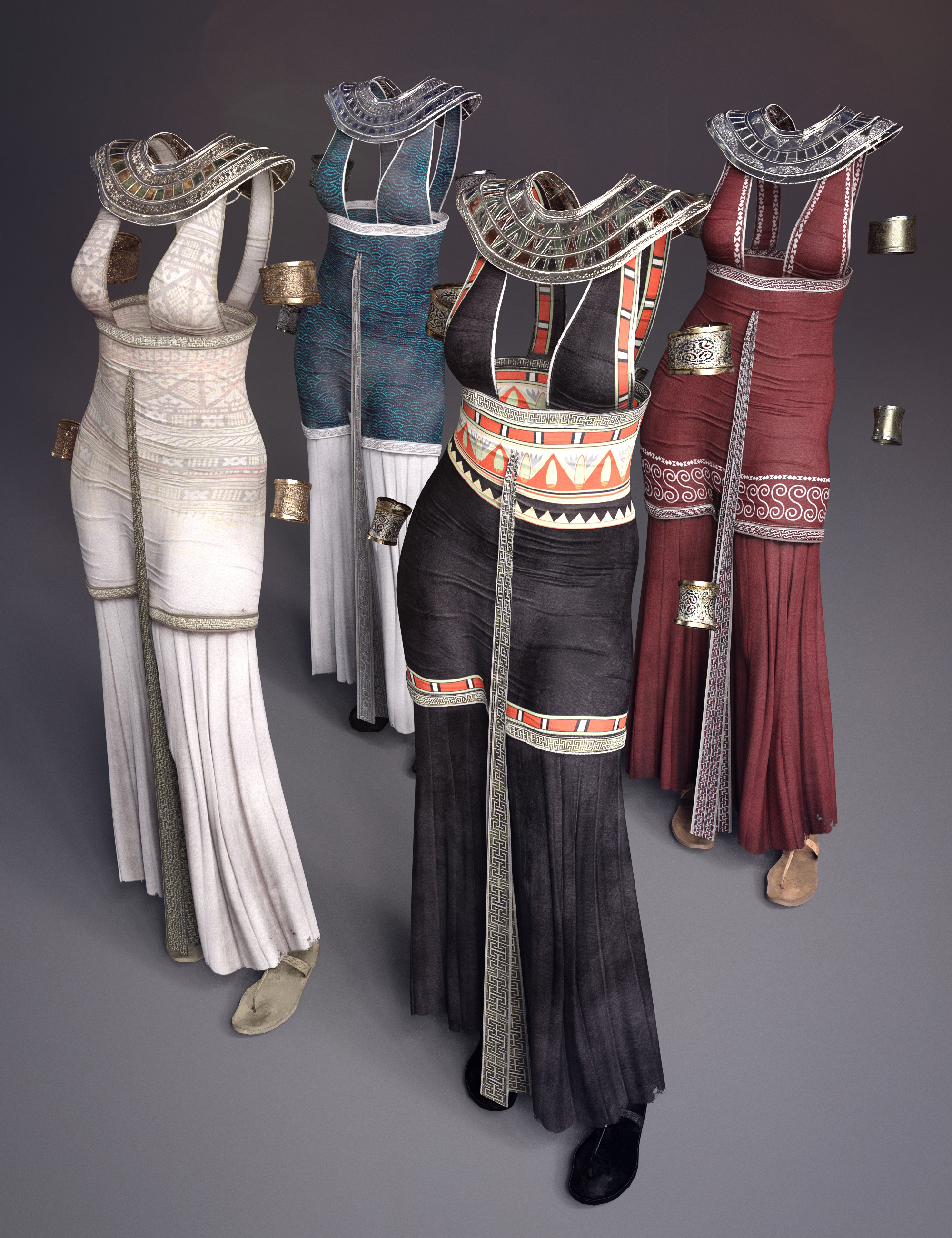 dForce Hemet-nisut Outfit Textures by: Shox-Design, 3D Models by Daz 3D