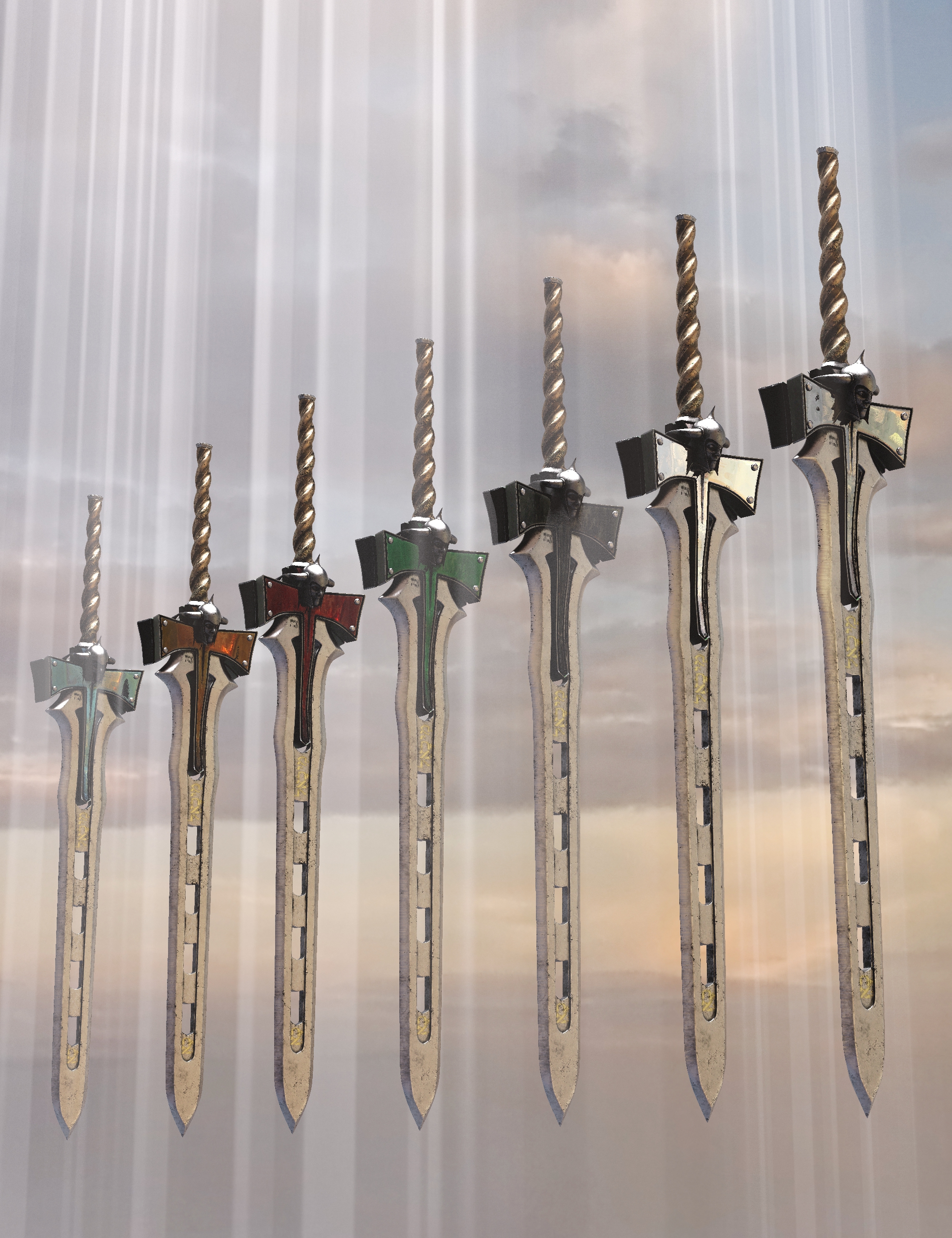 Bellum Animis 2 Weapons Collection by: Britech, 3D Models by Daz 3D