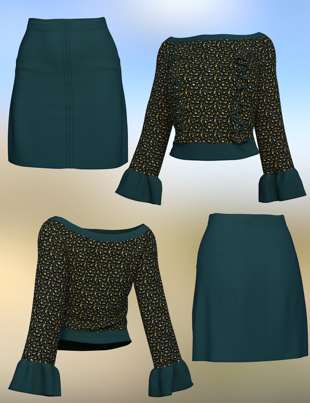dForce Jenna Outfit for Genesis 8 Females dForce Jenna Outfit for Genesis 8 Females by: Nelmi, 3D Models by Daz 3D
