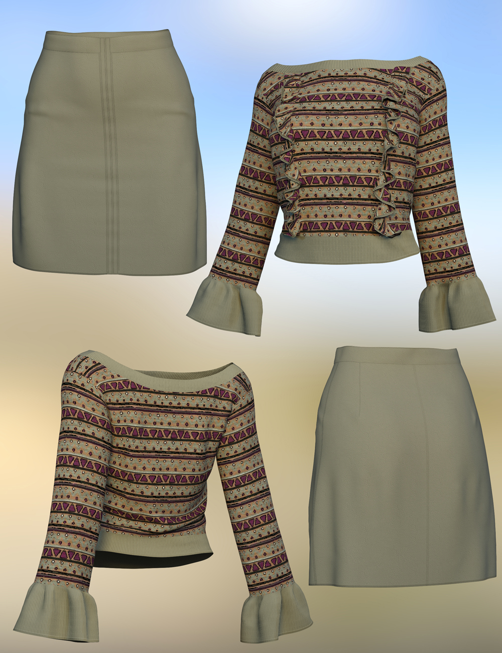 dForce Jenna Outfit for Genesis 8 Females dForce Jenna Outfit for Genesis 8 Females by: Nelmi, 3D Models by Daz 3D
