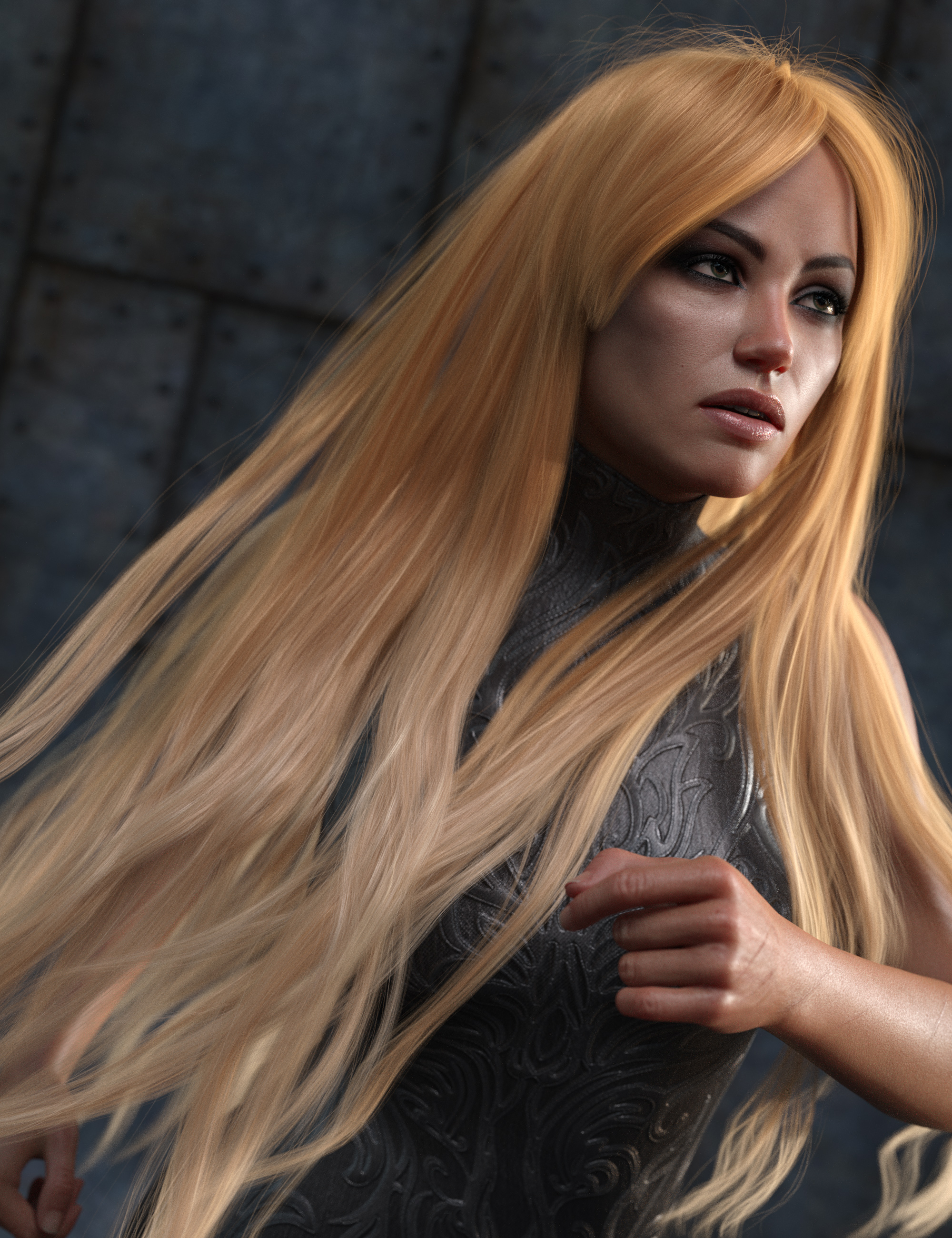 Texture Expansion for Turbulent Long Hair by: outoftouch, 3D Models by Daz 3D