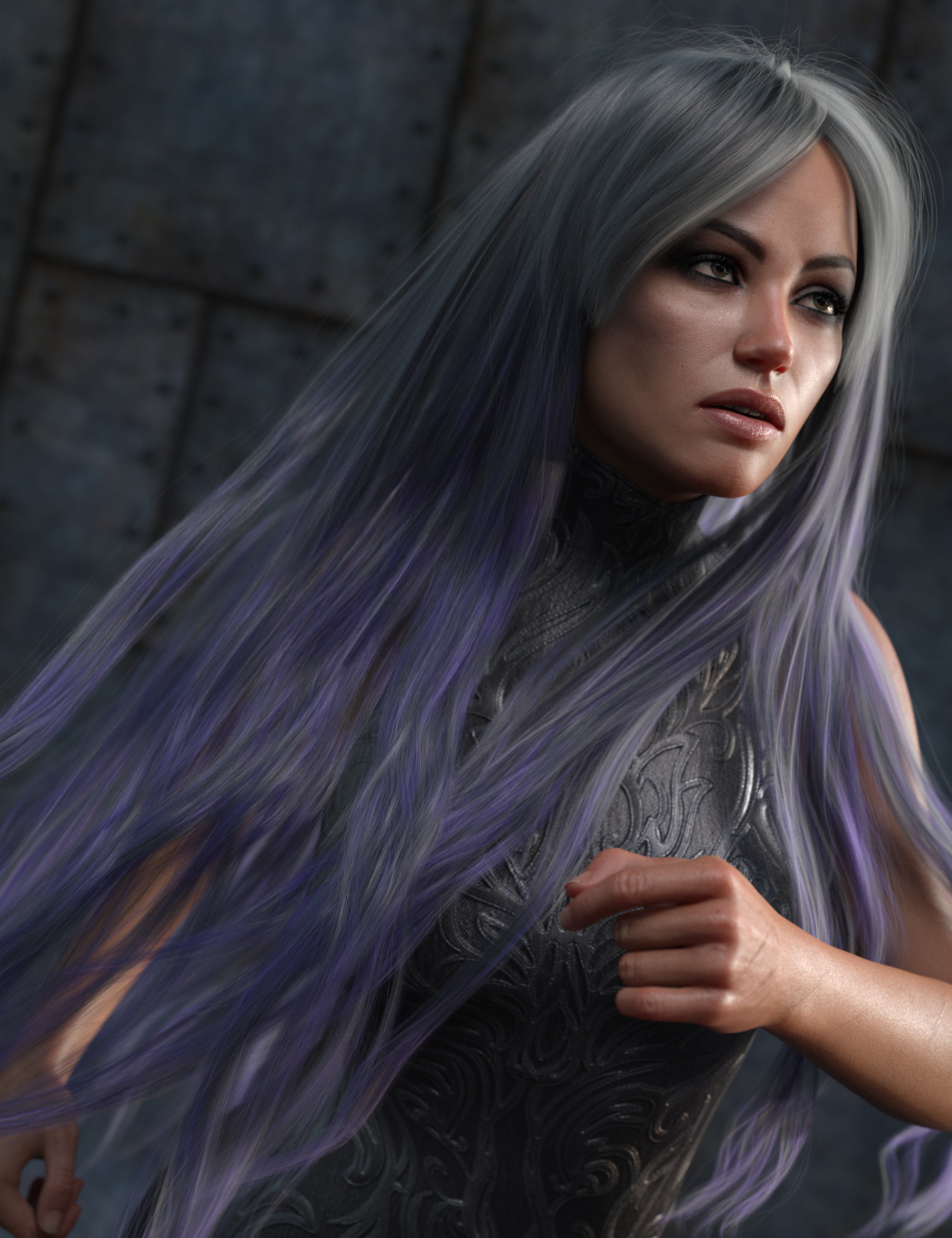 Texture Expansion for Turbulent Long Hair by: outoftouch, 3D Models by Daz 3D