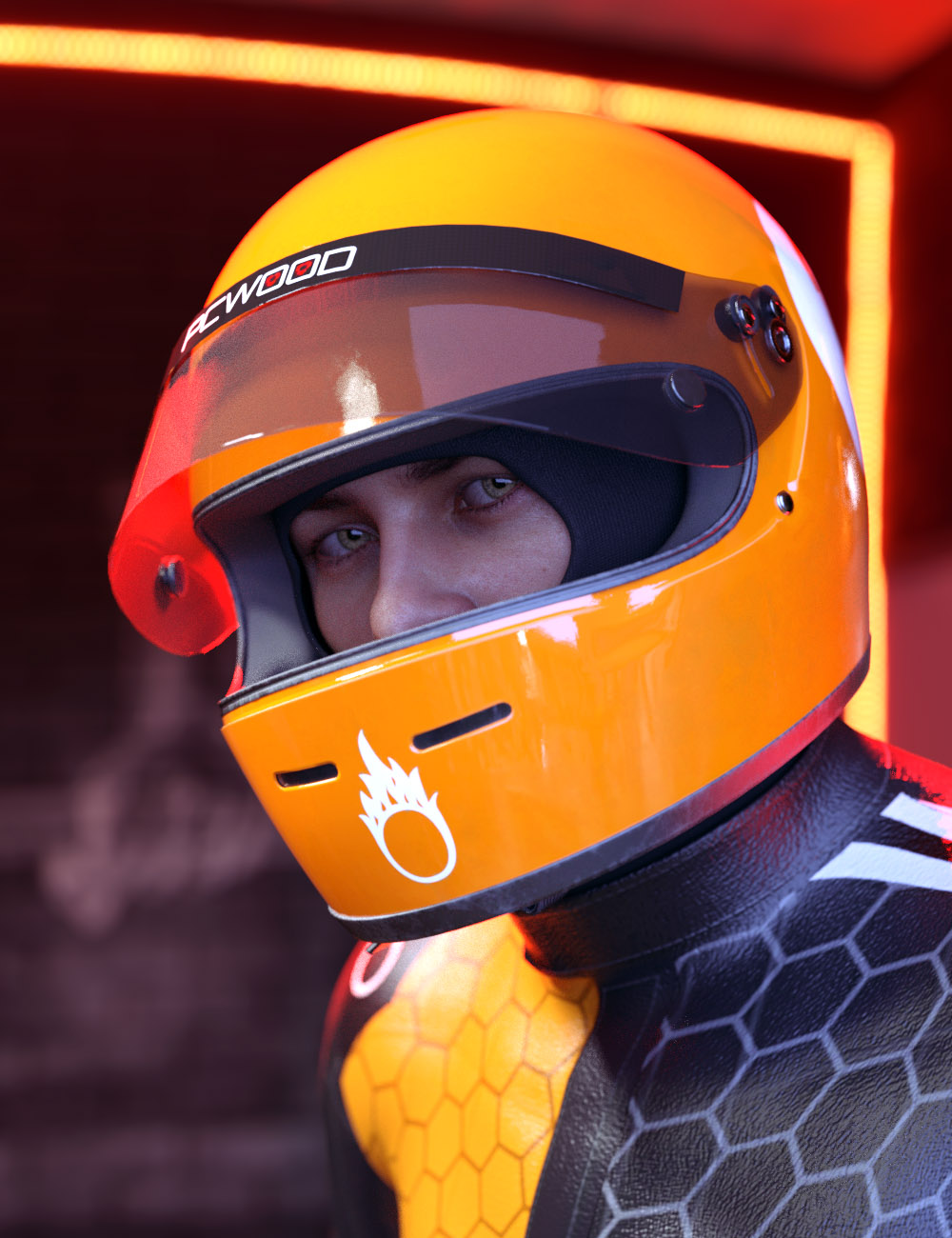 Fermion Racing Helmets Fermion Racing Helmets by: David BrinnenForbiddenWhispers, 3D Models by Daz 3D