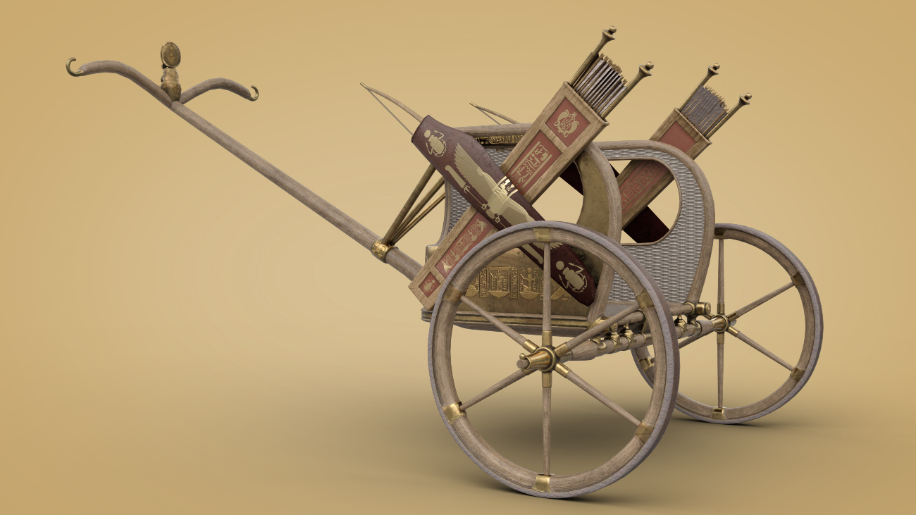 Egyptian Chariot Warfare for Daz Horse 2 by: Deepsea, 3D Models by Daz 3D
