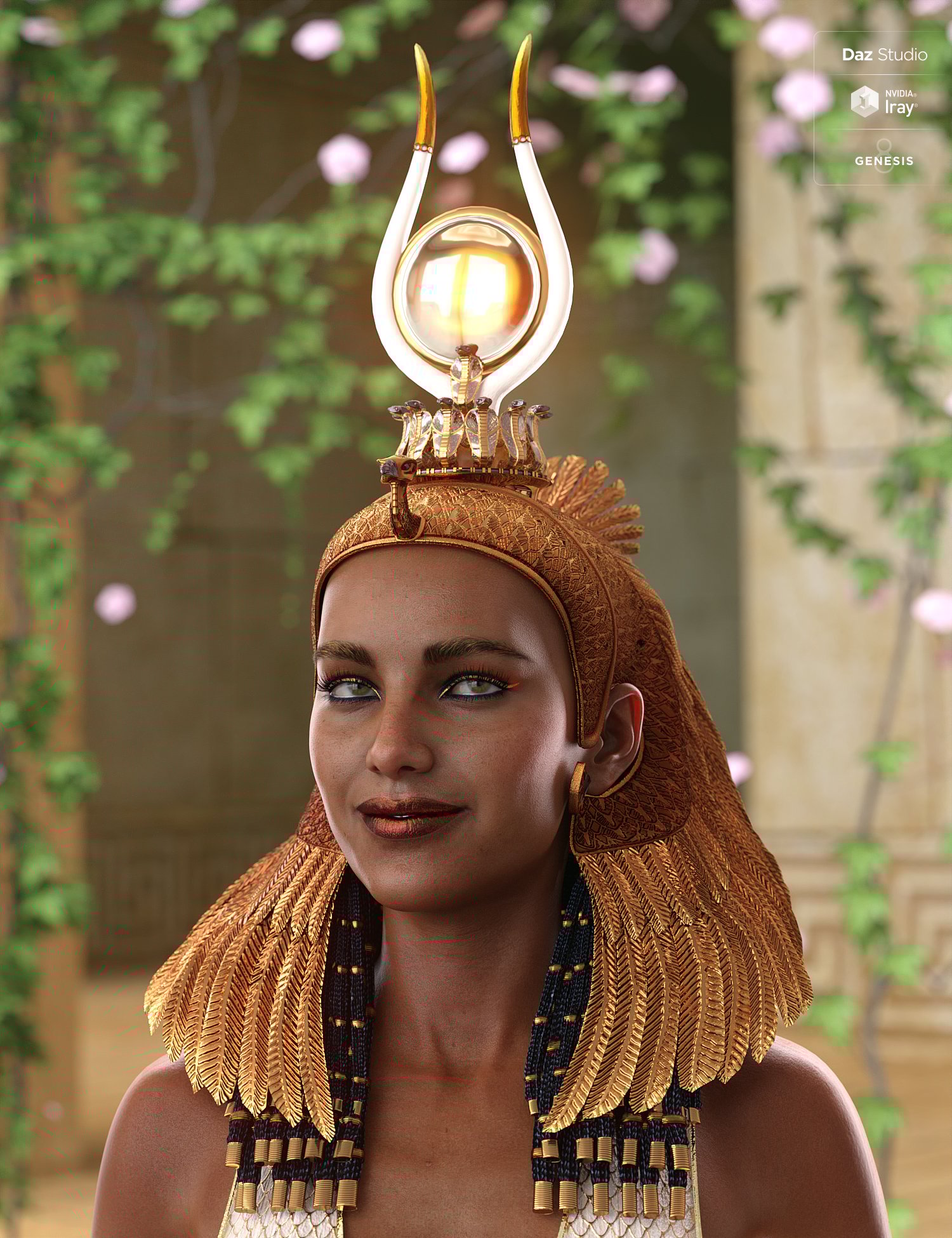 Hemet-nisut Hair and Accessories for Genesis 8 Female Hemet-nisut Hair and Accessories for Genesis 8 Female by: Arki, 3D Models by Daz 3D
