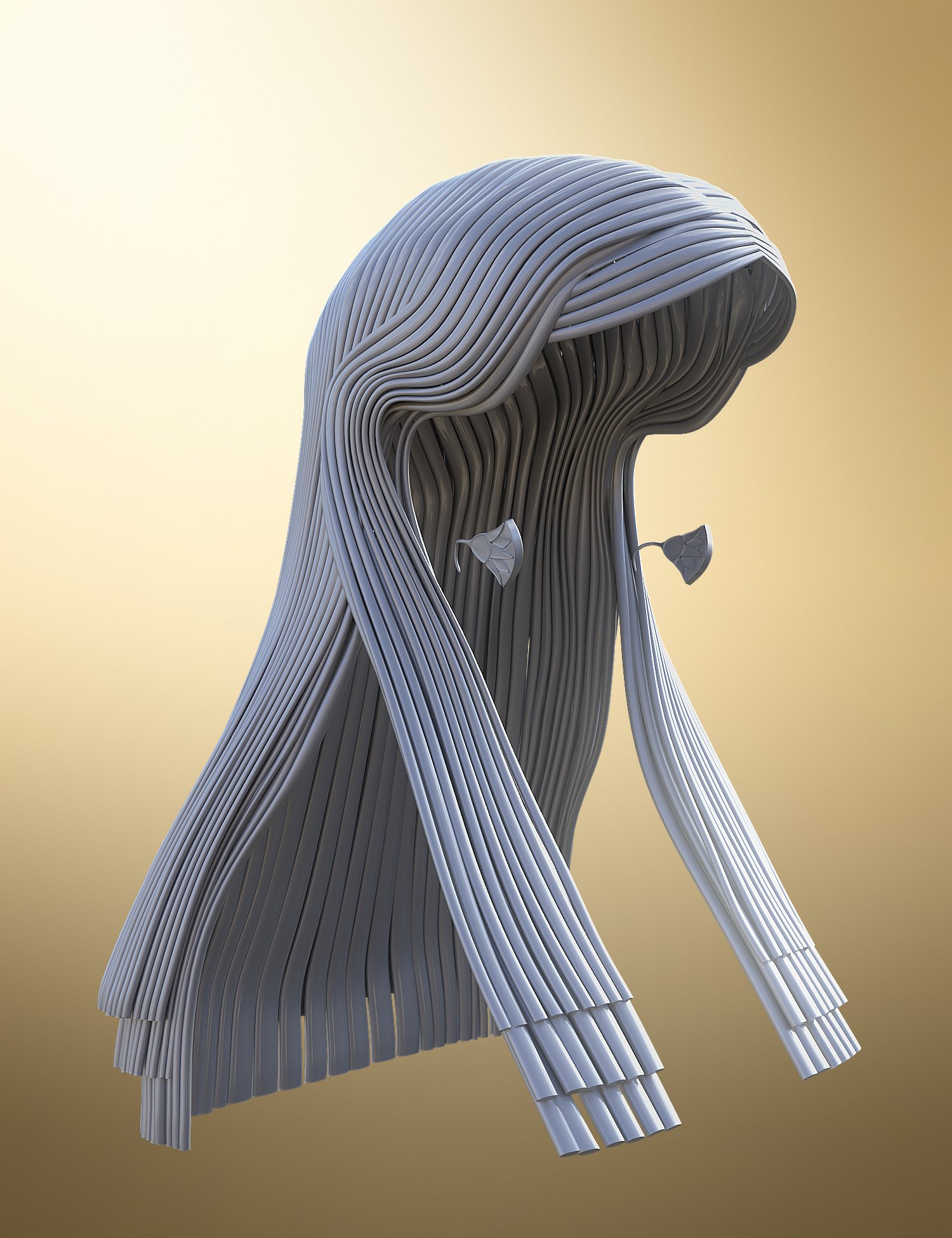 Hemet-nisut Hair and Accessories for Genesis 8 Female by: Arki, 3D Models by Daz 3D