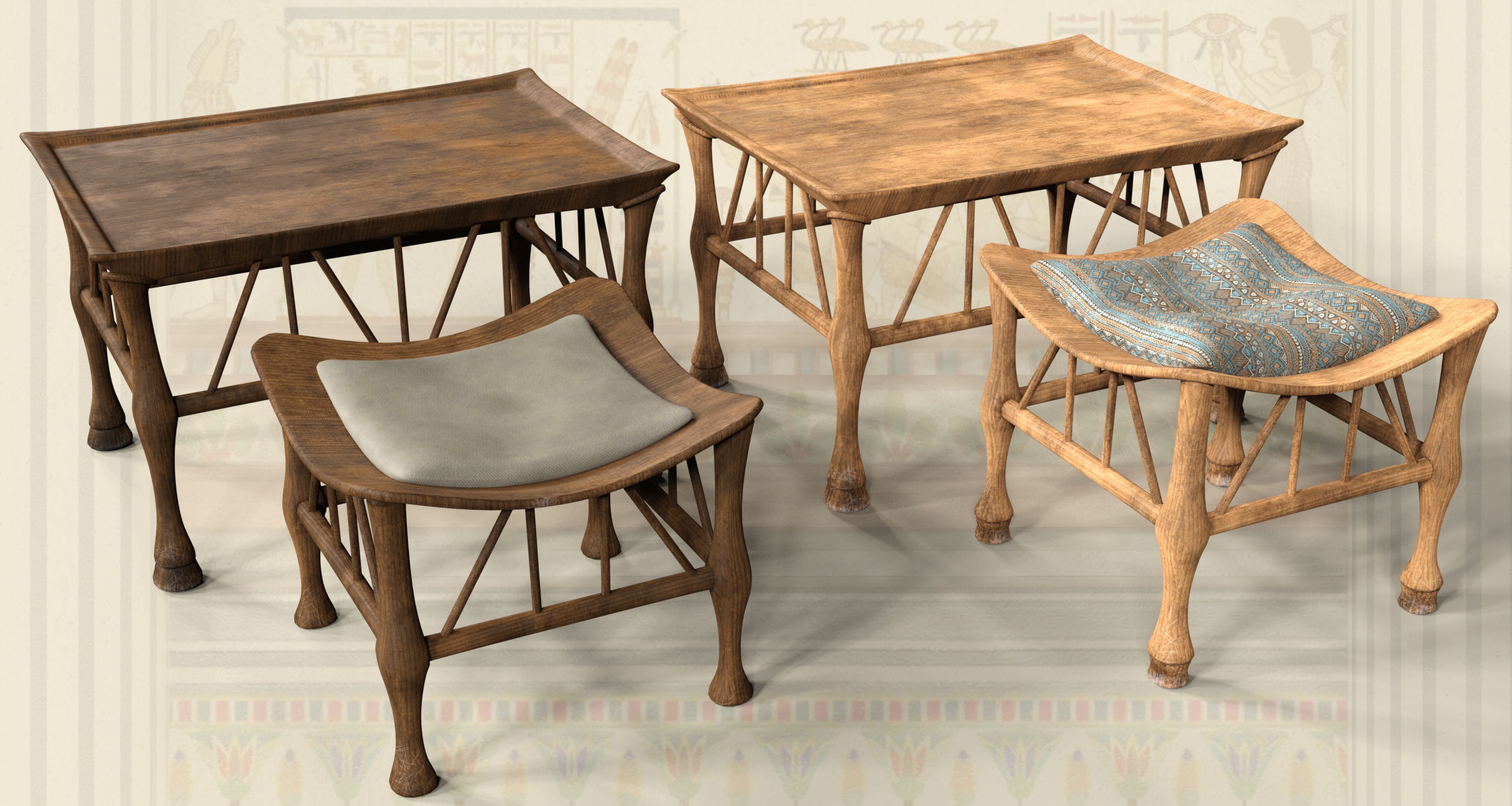 Egyptian Senet Game and Poses for Genesis 8 Egyptian Senet Game and Poses for Genesis 8 by: 3D-GHDesign, 3D Models by Daz 3D