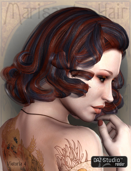 Marisandra Hair by: AprilYSH, 3D Models by Daz 3D