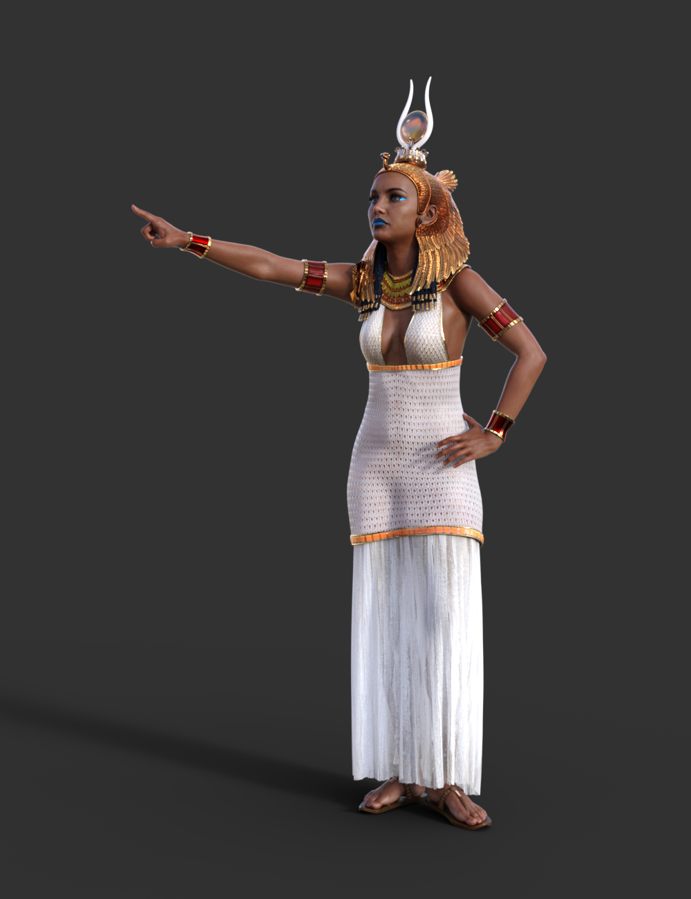 Pharaoh Animations for Genesis 8 Female and Twosret 8 by: ThreeDigital, 3D Models by Daz 3D