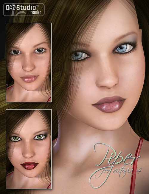 Piper for V4 by: , 3D Models by Daz 3D