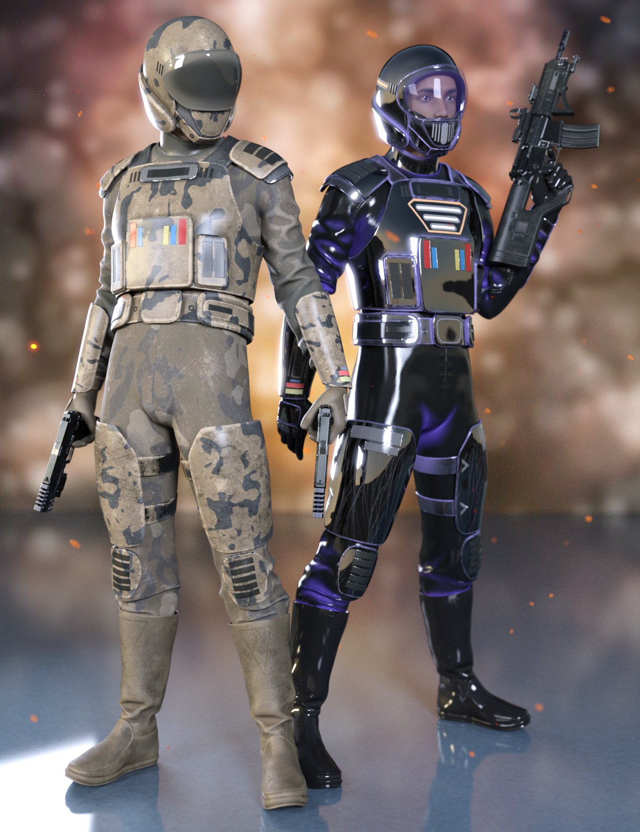 Sci-Fi Starship Pilot Texture Addon