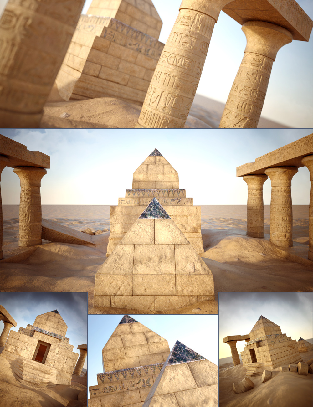 The Lapis Pyramid by: David BrinnenForbiddenWhispers, 3D Models by Daz 3D