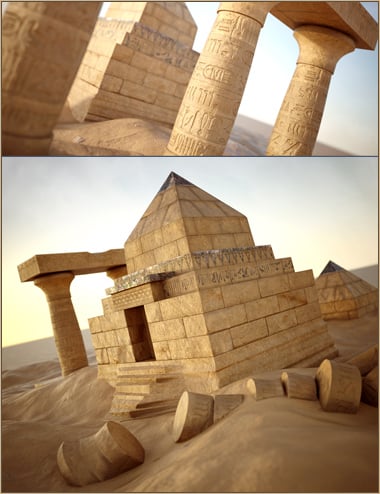 The Lapis Pyramid by: David BrinnenForbiddenWhispers, 3D Models by Daz 3D