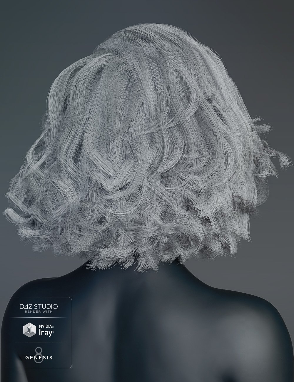 dforce Neroli Hair for Genesis 8 and Genesis 3 Females by: chevybabe25, 3D Models by Daz 3D
