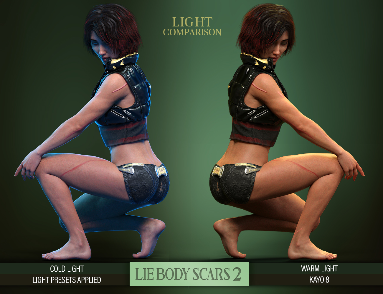 LIE Body Scars 2 for Genesis 3 and 8 Females LIE Body Scars 2 for Genesis 3 and 8 Females by: FenixPhoenixEsid, 3D Models by Daz 3D