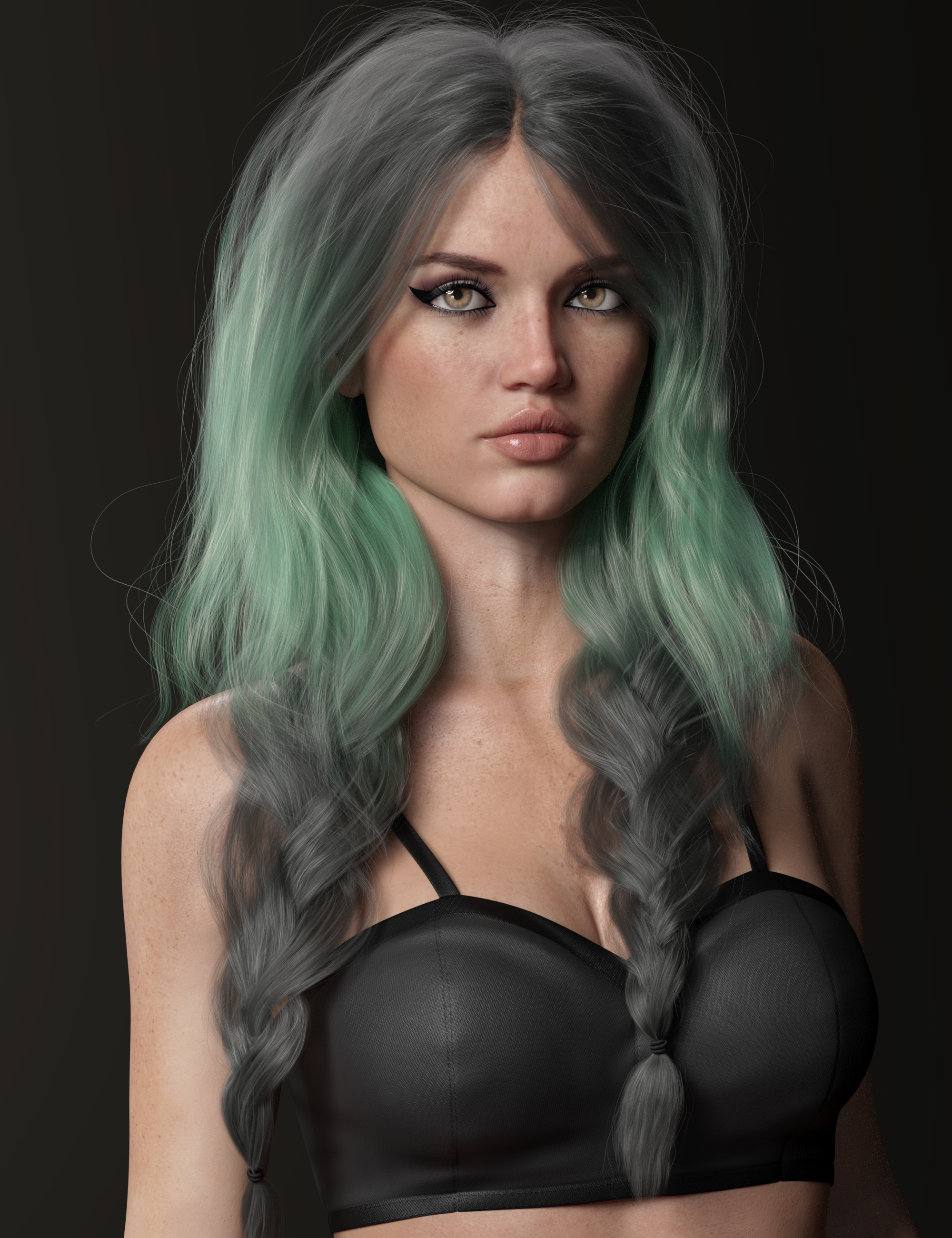 Texture Expansion for Messy Braided Tails by: outoftouch, 3D Models by Daz 3D