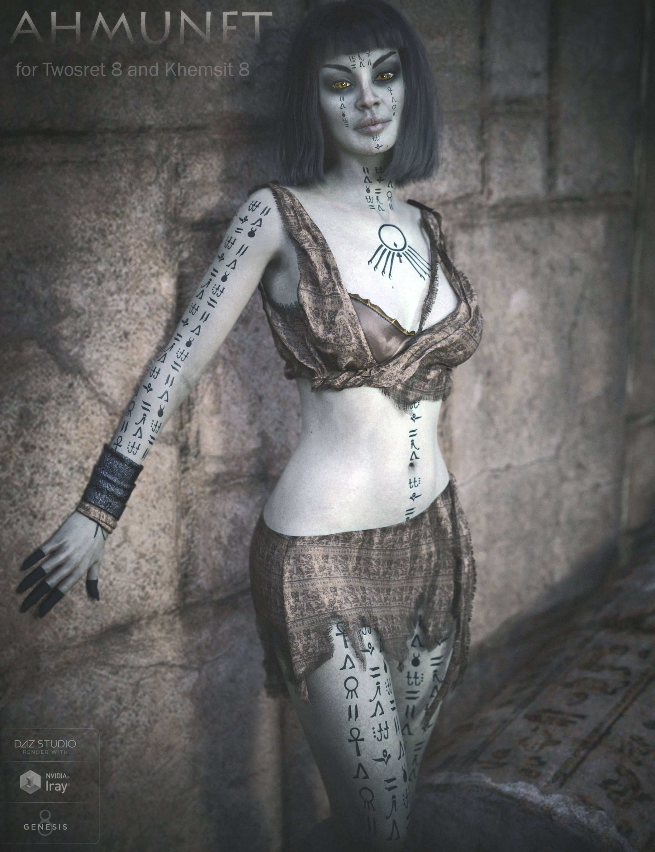 Ahmunet for Genesis 8 Female Ahmunet for Genesis 8 Female by: EmrysMorris, 3D Models by Daz 3D