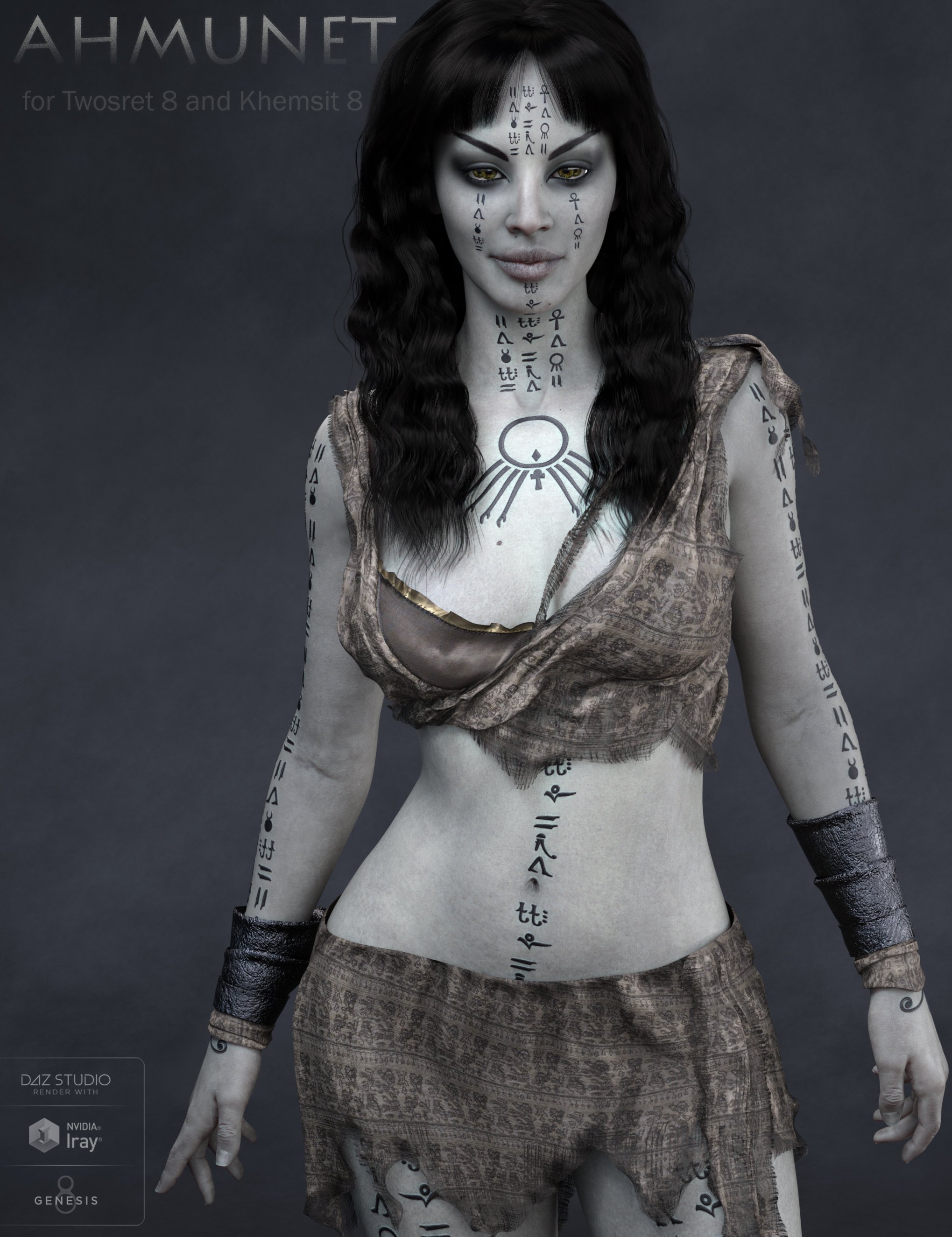 Ahmunet for Genesis 8 Female Ahmunet for Genesis 8 Female by: EmrysMorris, 3D Models by Daz 3D