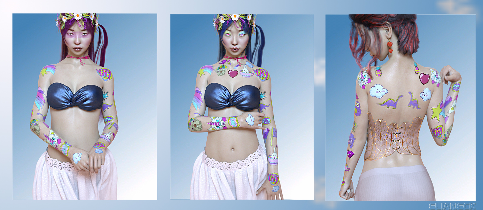 Tuti for Genesis 8 Female by: Elianeck, 3D Models by Daz 3D