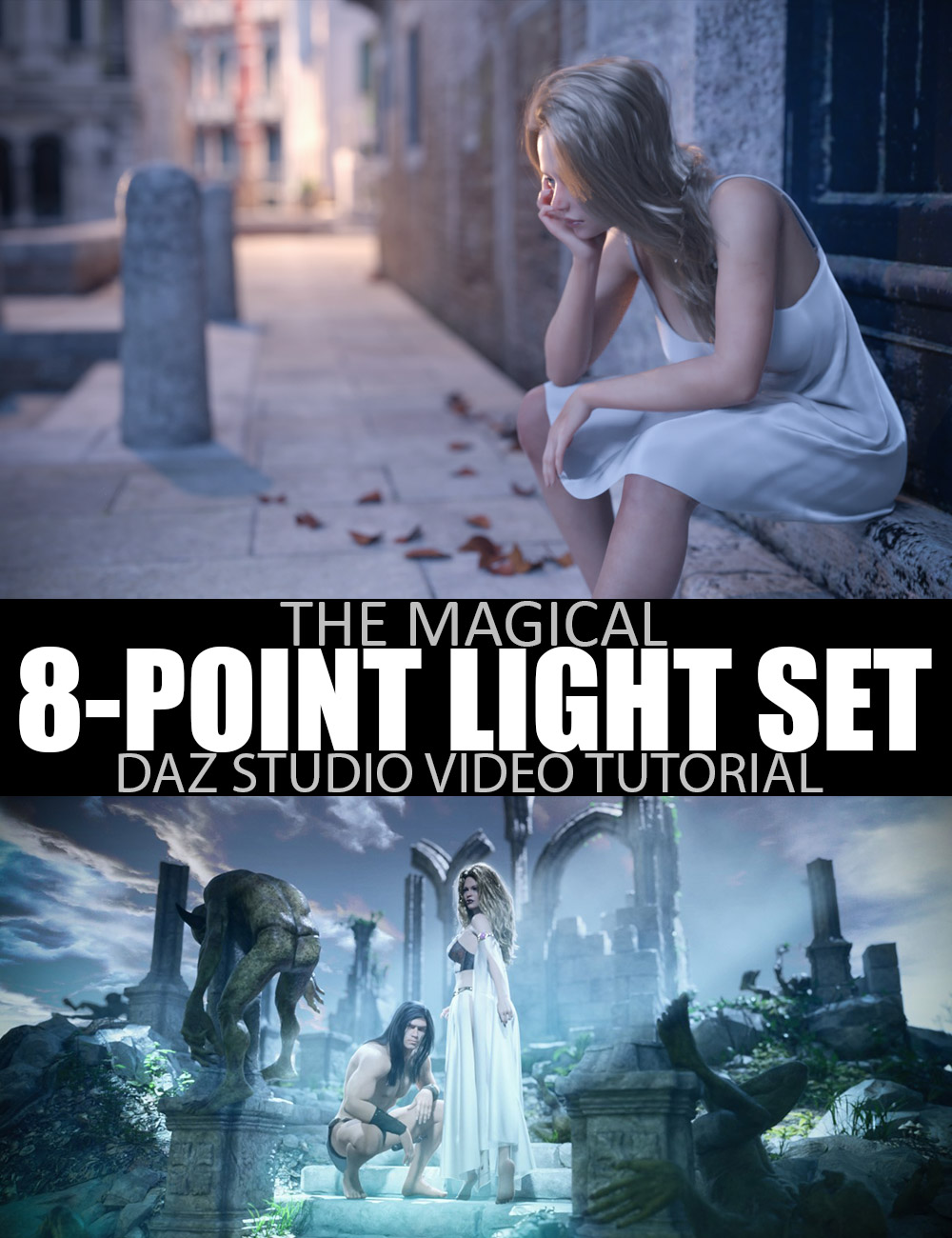 The Magical 8-Point Light Set - DAZ Studio Tutorial by: Dreamlight, 3D Models by Daz 3D
