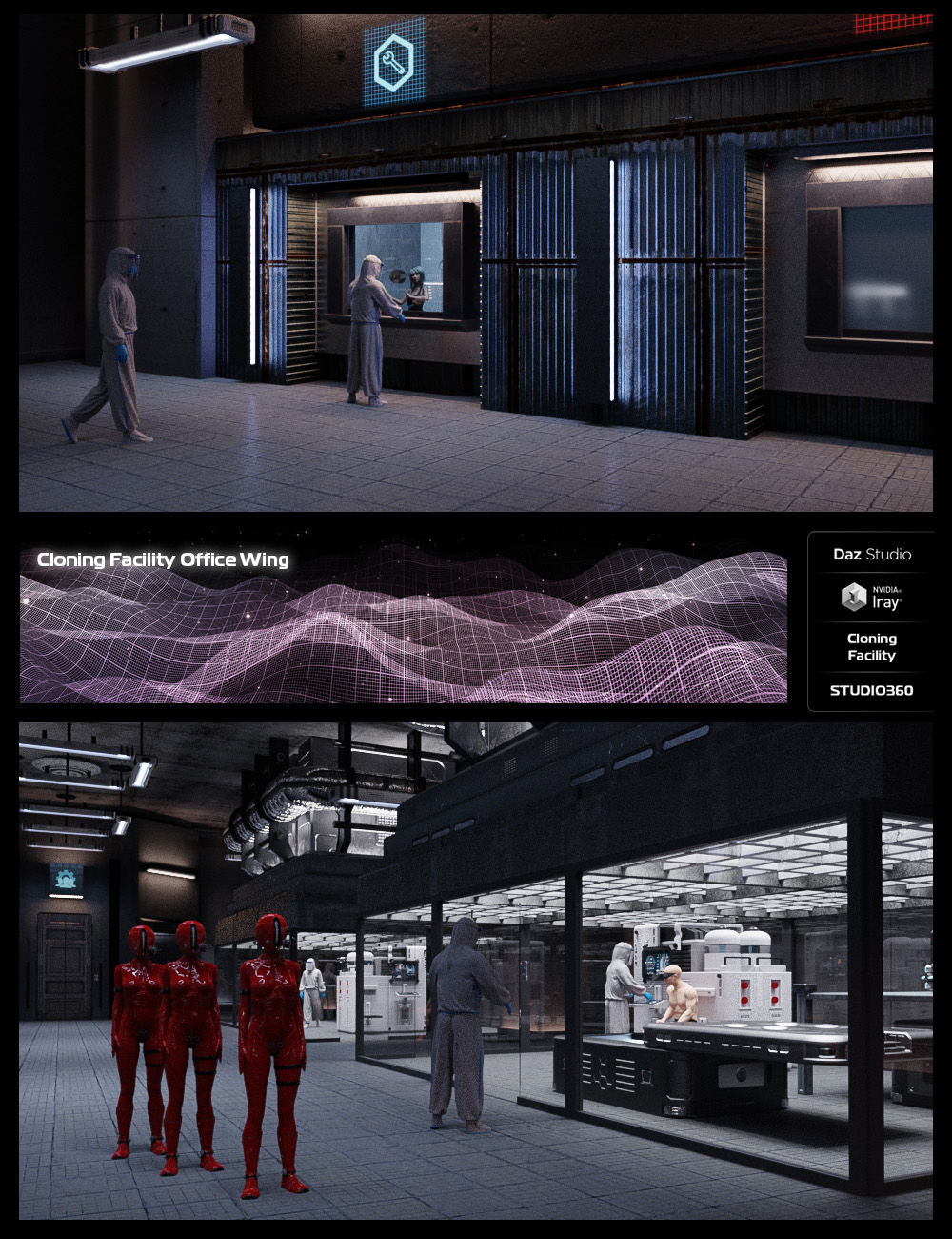 Cloning Facility by: Studio360, 3D Models by Daz 3D