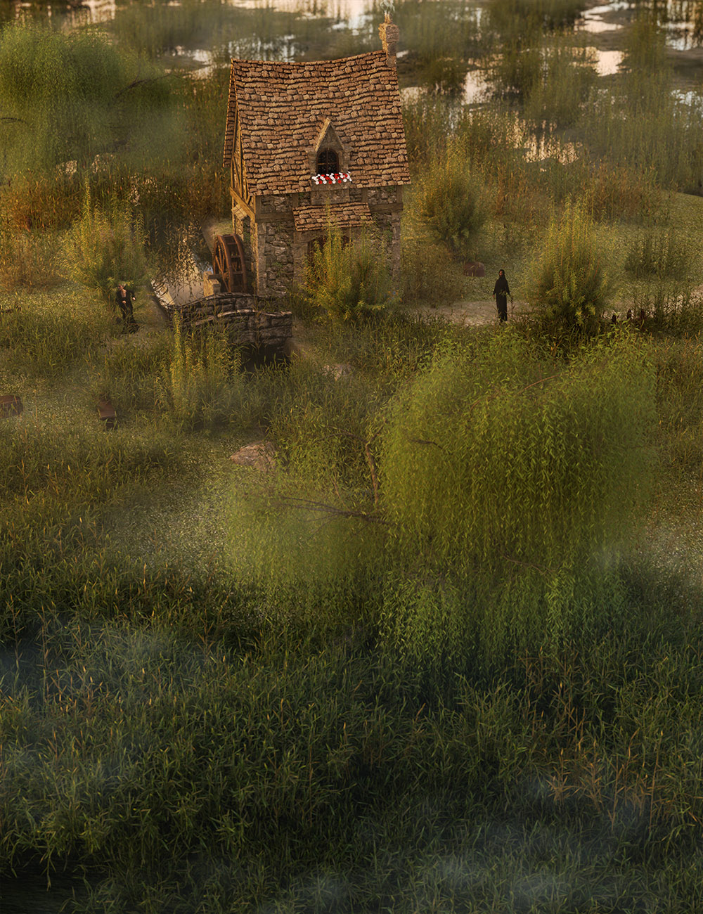Wetlands Low Res Plants for Vol 1 - Reedbeds by: MartinJFrost, 3D Models by Daz 3D