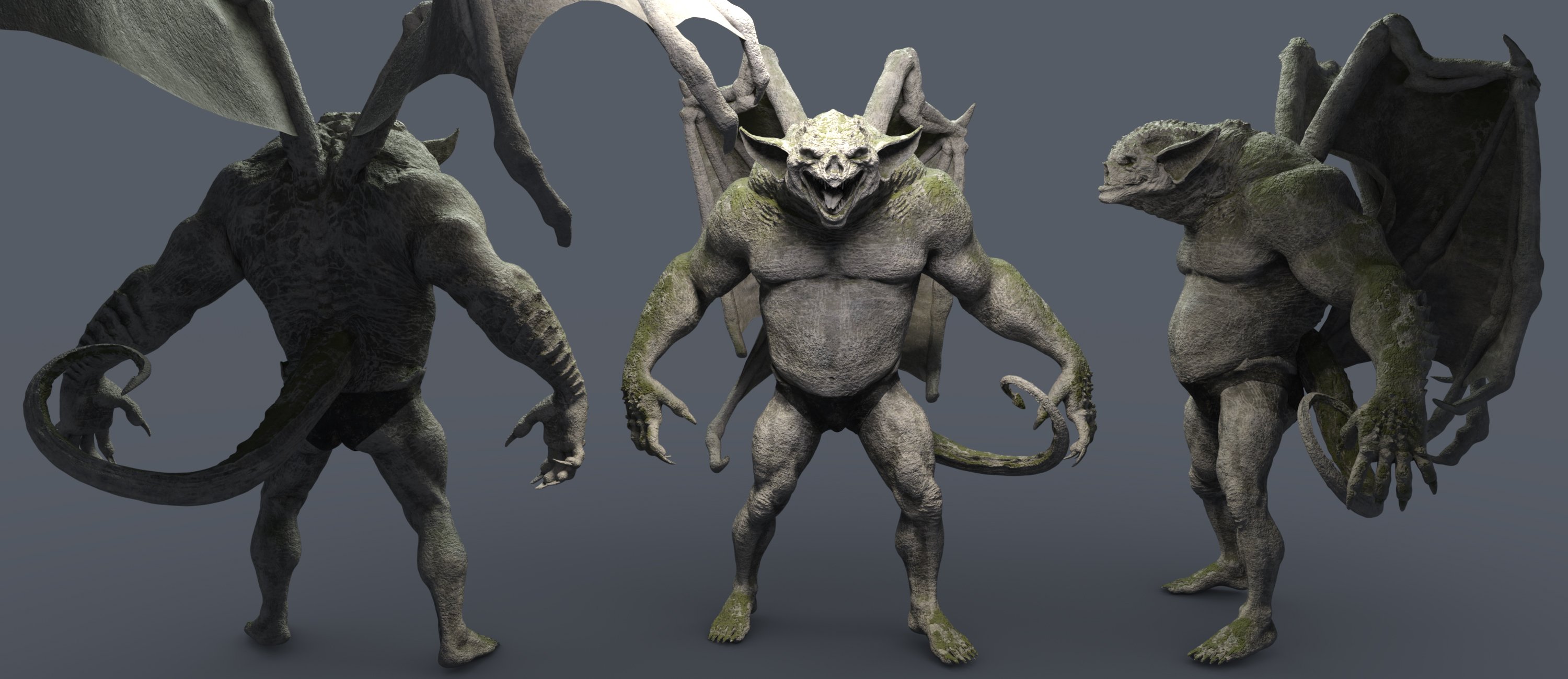Gargoyle HD for Genesis 8 Males by: JoeQuick, 3D Models by Daz 3D
