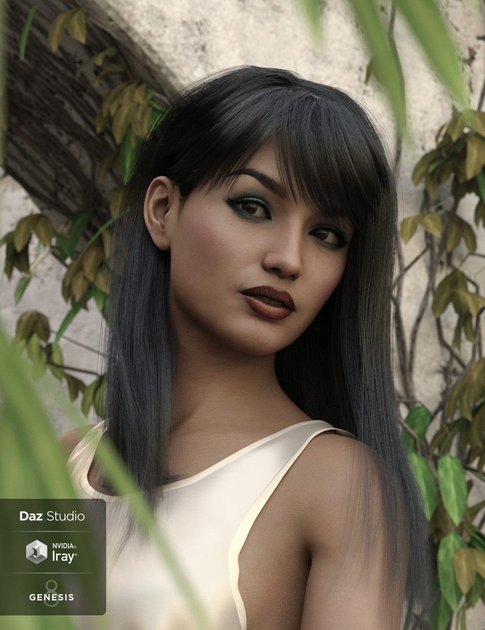 dForce Lexi Hair for Genesis 8 Females by: Lady Littlefox, 3D Models by Daz 3D