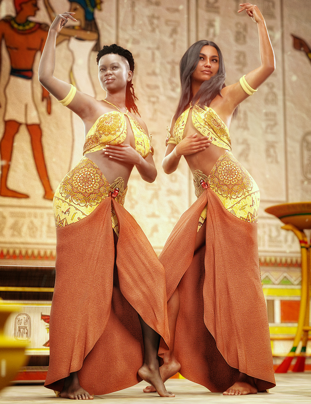 dForce Blue Nile Outfit for Genesis 8 Females by: 3D-GHDesignMadaSade, 3D Models by Daz 3D