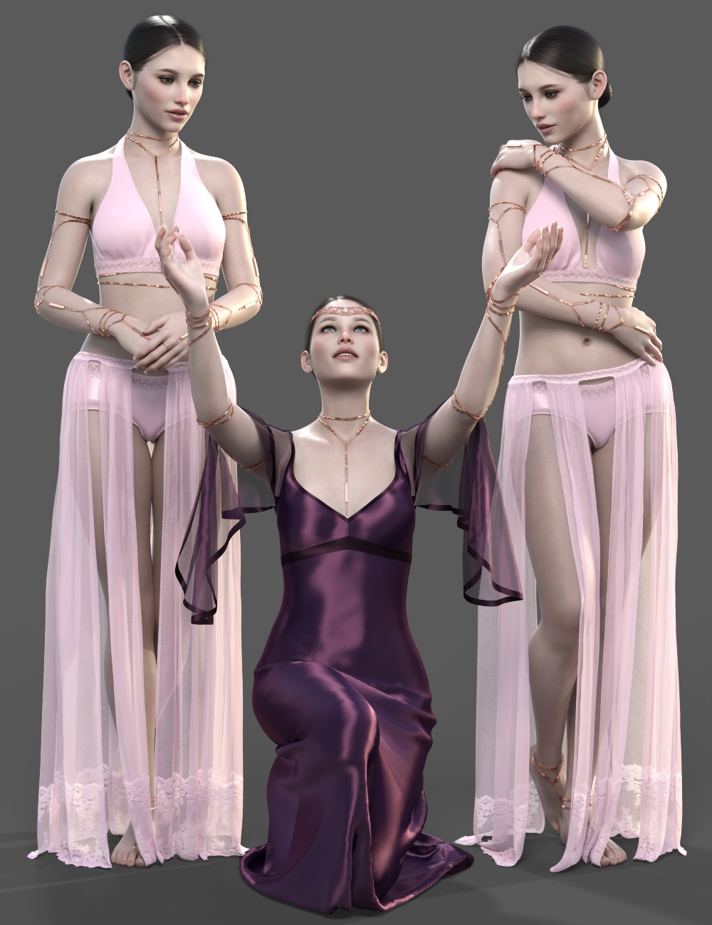 Ethereal Maiden Poses for Genesis 8 Female by: Elliandra, 3D Models by Daz 3D