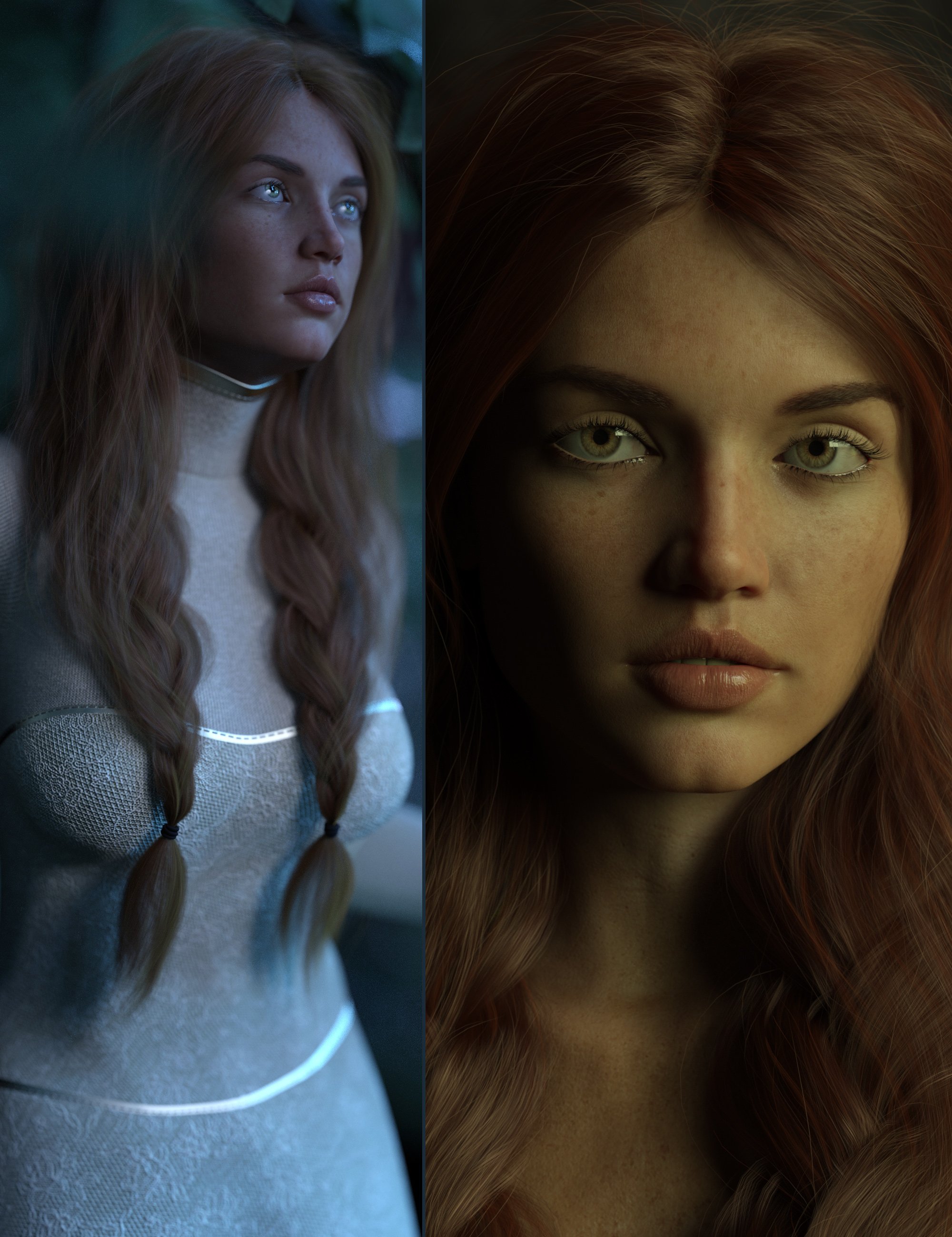 RY Belynda Character, Hair and Render Bundle by: Raiyaoutoftouch, 3D Models by Daz 3D
