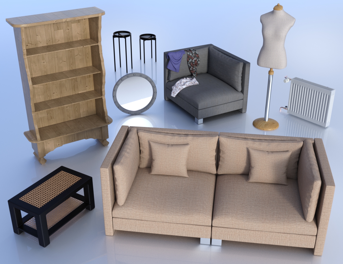 Complete Beauty Collection: Boudoir Complete Beauty Collection: Boudoir by: Sylvan, 3D Models by Daz 3D